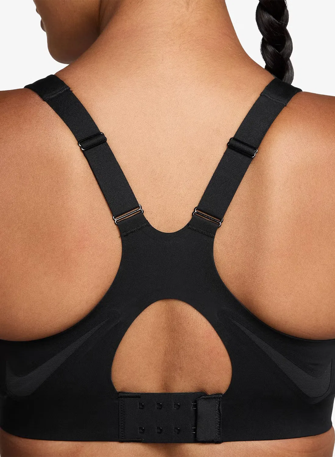 Бюстгальтер спортивный с высокой поддержкой Dri-Fit Rival Nike, черный — фото 3