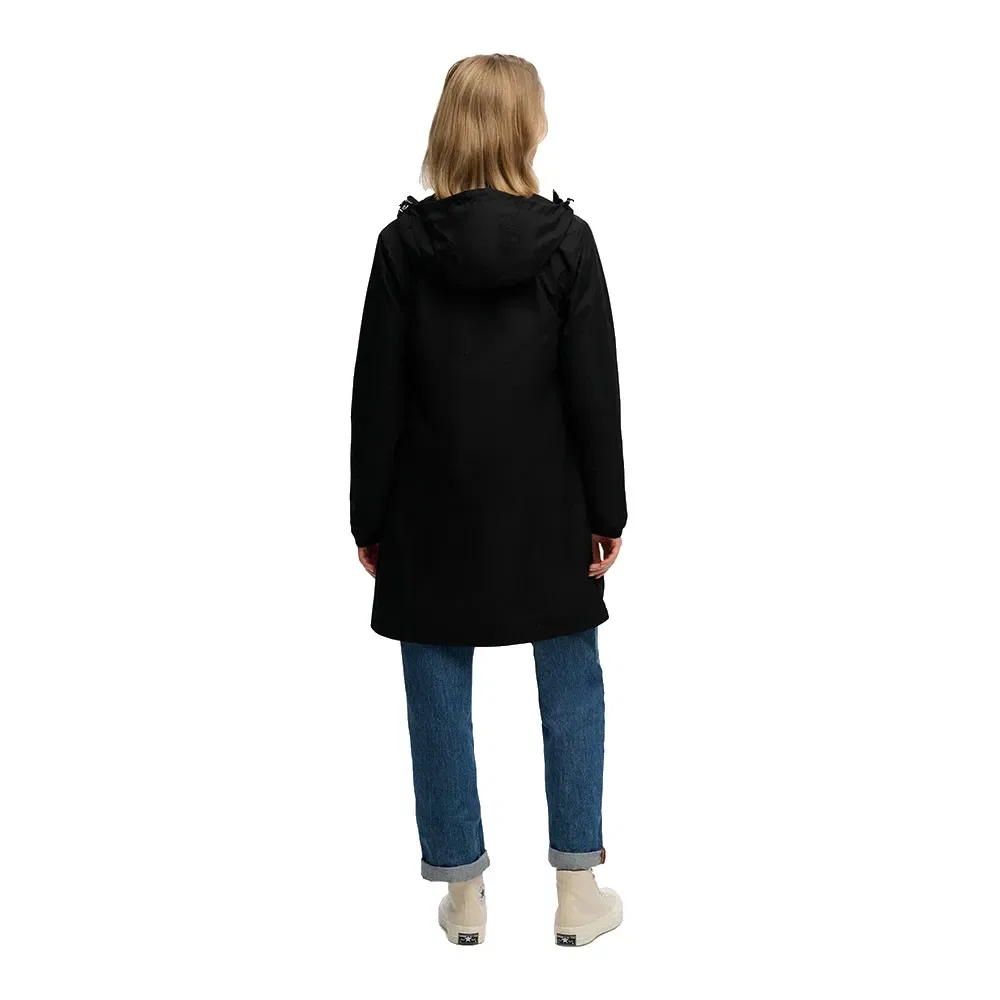 Ветровка Superdry Longline Tri Windbreaker, черный — фото 2