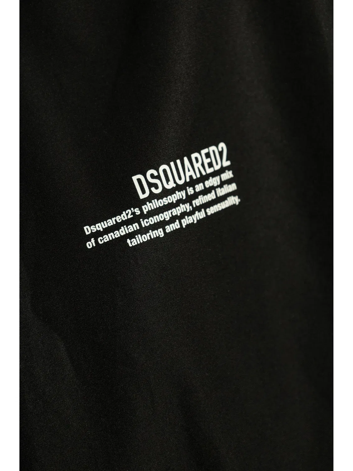 Мини-платье с принтом логотипа DSQUARED2, черный — фото 4