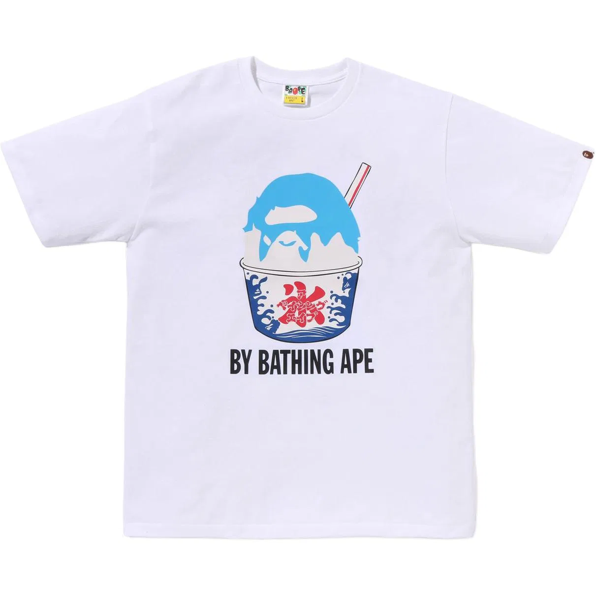 Детская футболка с коротким рукавом Japan Summer Festival Limited Collection A BATHING APE, White Multicolor — фото 4