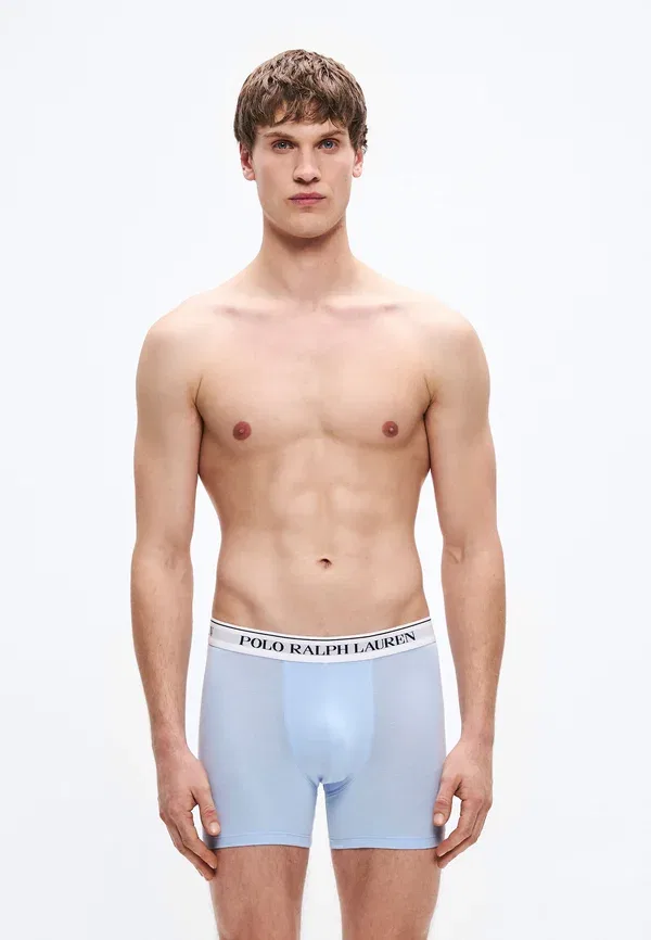 Комплект из 3 боксерских трусов Polo Ralph Lauren, темно-синий/желтый — фото 4