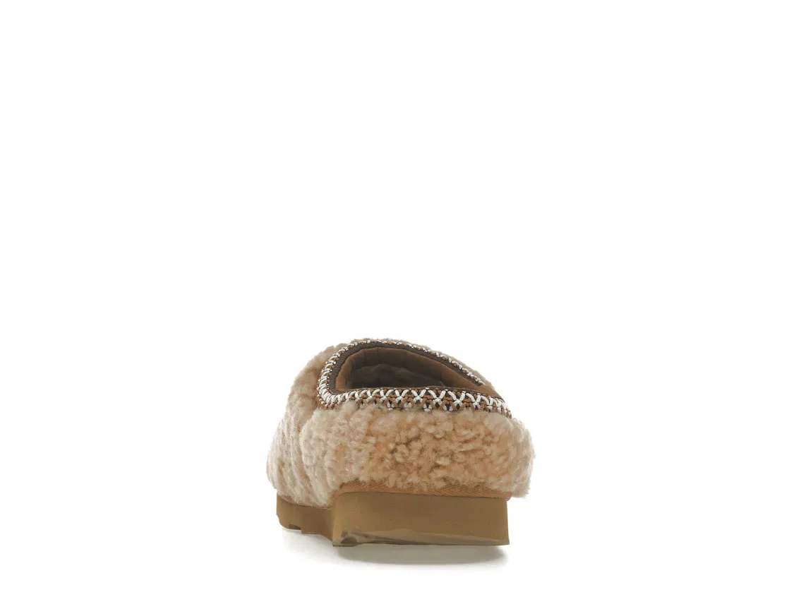 Детские тапочки с длинным ворсом UGG Tasman Maxi Curly Slipper, Chestnut — фото 4
