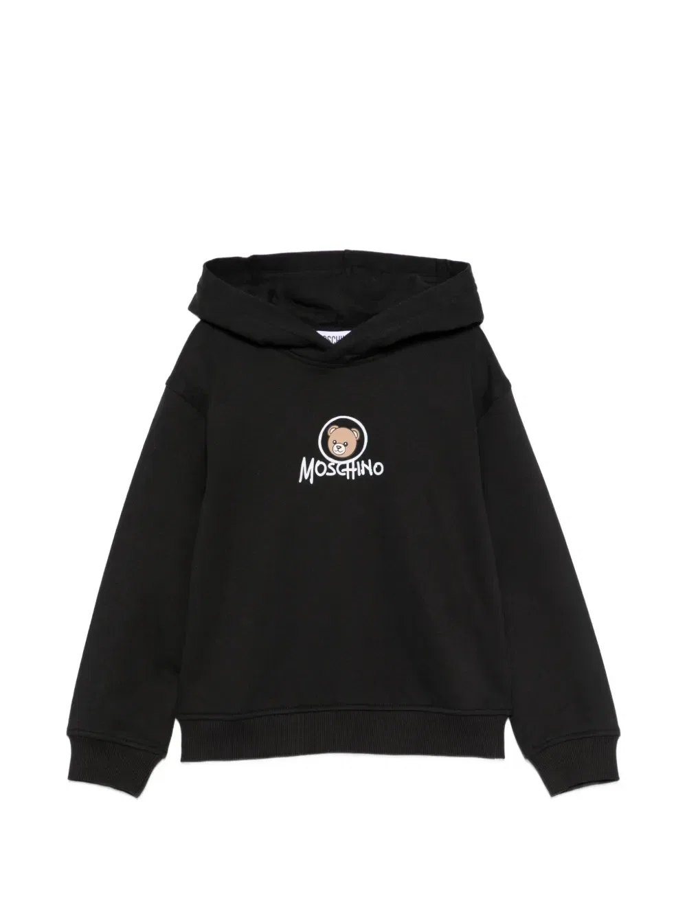 Худи с логотипом «Медвежонок» Moschino Kids, черный