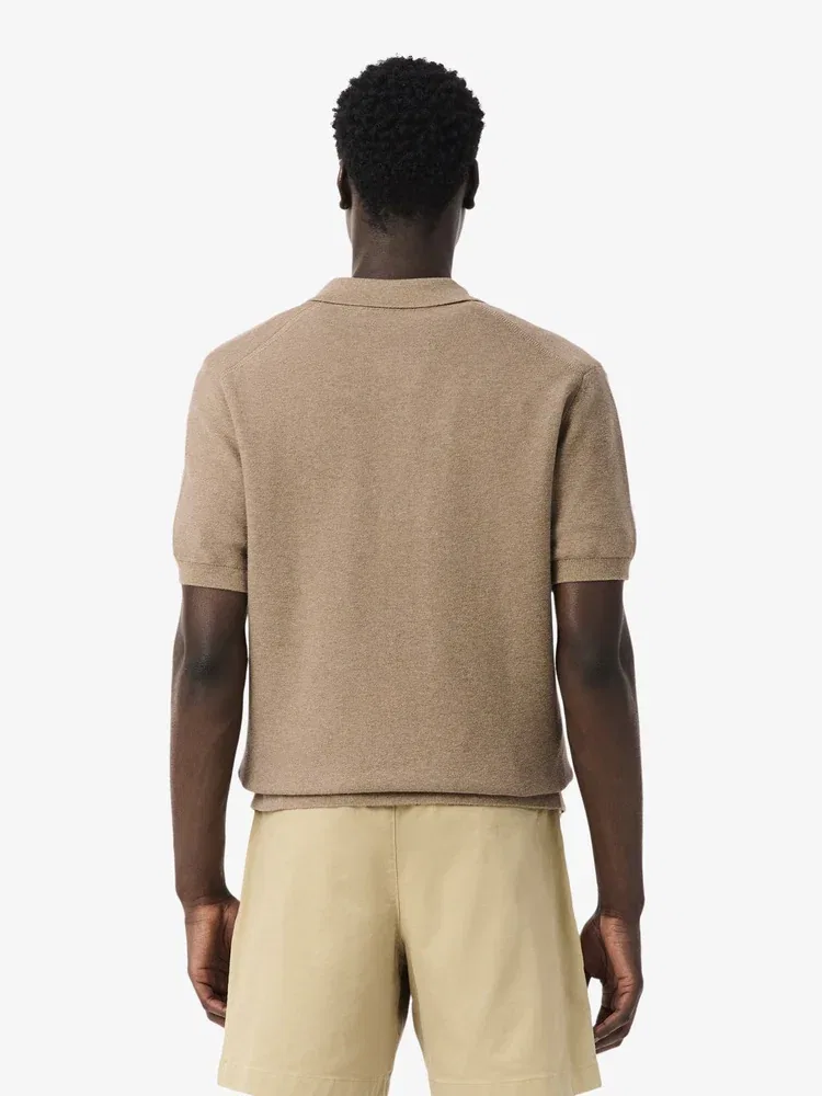 Футболка поло LACOSTE, Dark Khaki — фото 3
