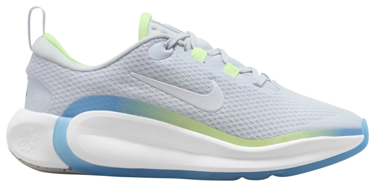 Беговые кроссовки для мальчиков Nike Kidfinity, цвет Football Grey/White/Barely Volt