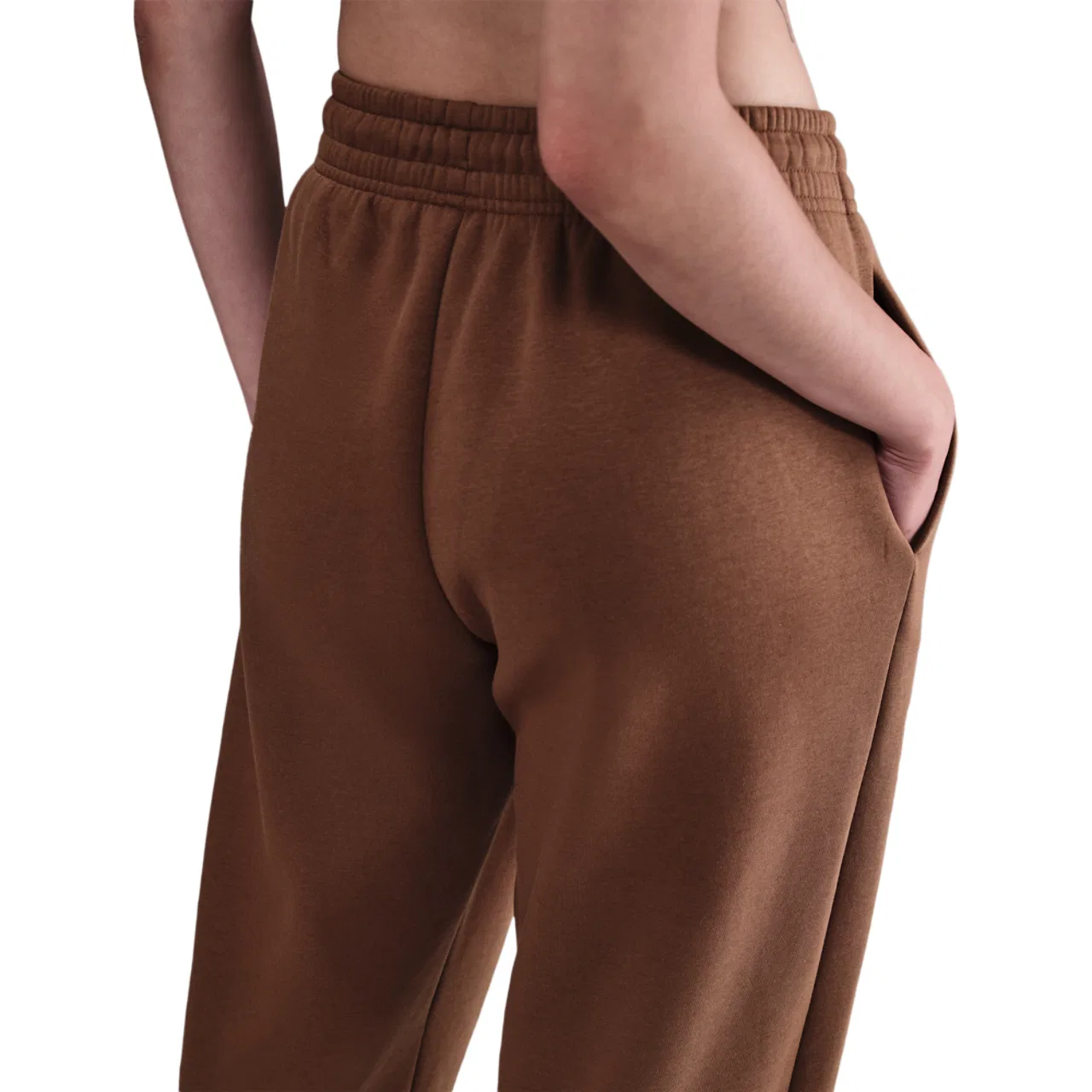 Женские брюки-джоггеры Phoenix HR OS Nike, цвет Fauna Brown/Sail — фото 2