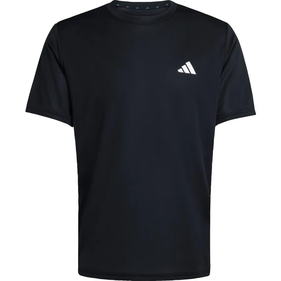 Футболка мужская с длинным рукавом Performance Workout Essentials Base 3-Stripes adidas, Бело-черный — фото 3
