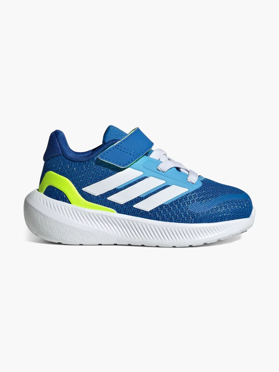 Детские тренировочные кроссовки с полосками Adidas Runfalcon 5, синий
