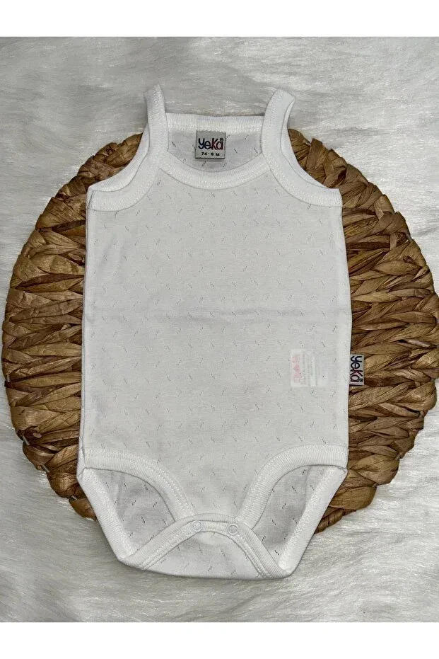 Детское боди для новорожденных с геометрическим принтом Yeka Bebe, Nude Color