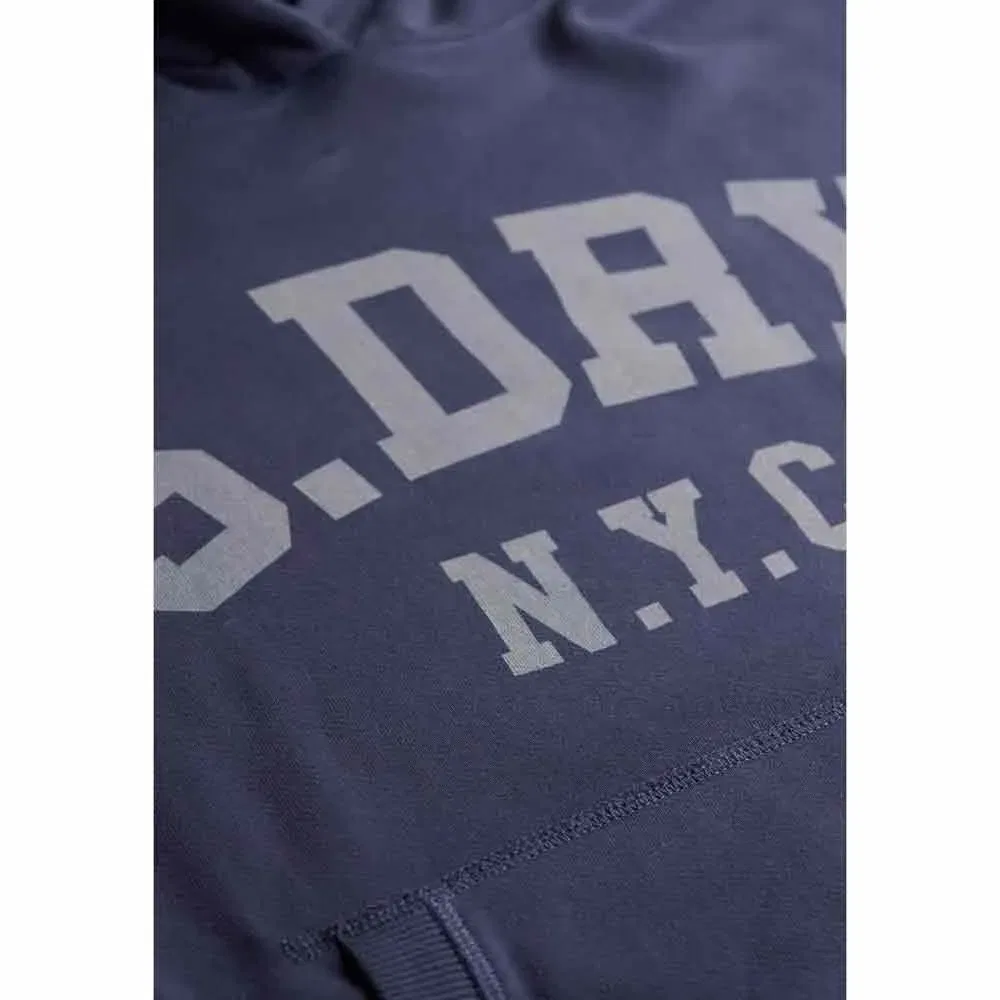 Худи Athletic Essential Relaxed Superdry, синий — фото 4