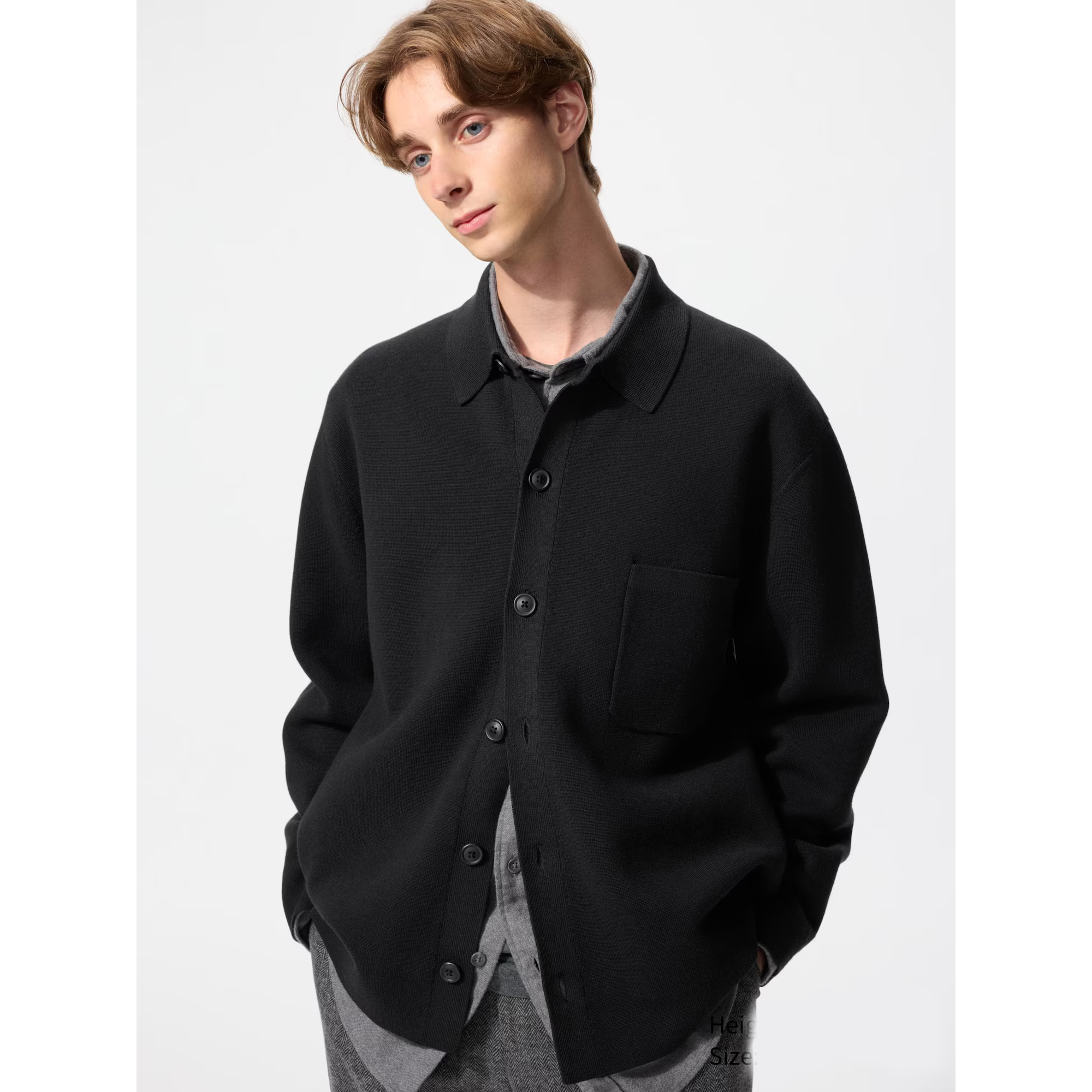 

Рубашка-кардиган Milano Uniqlo, 09 черный