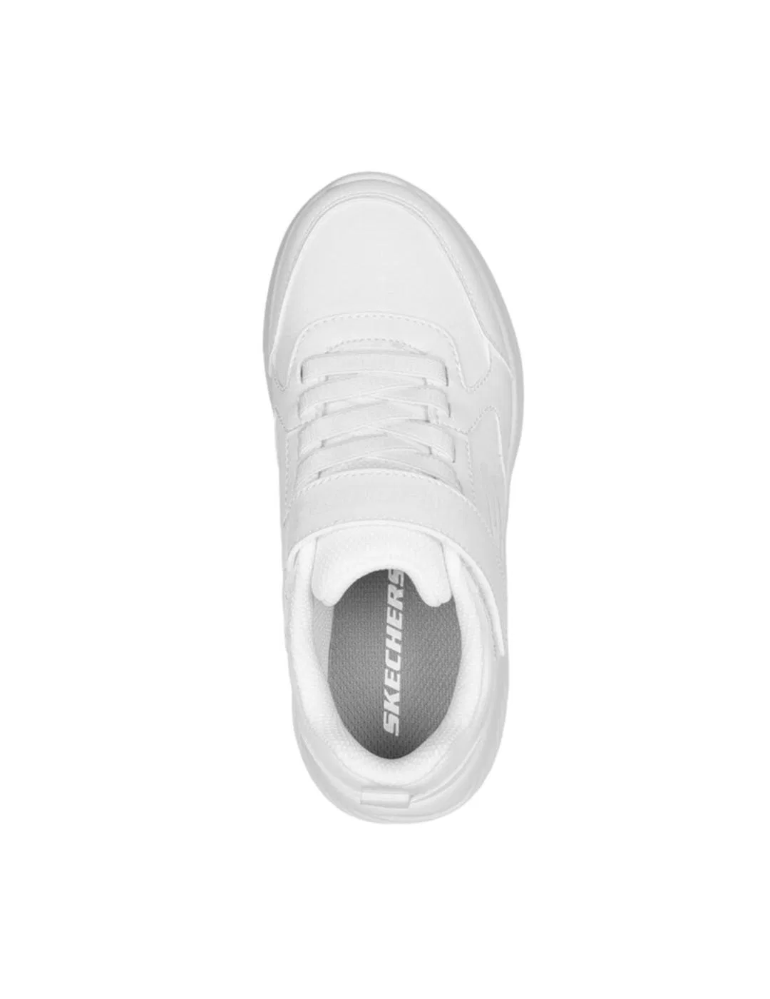Детские легкие кроссовки с липучкой Bounder Power Skechers, Weiß — фото 4