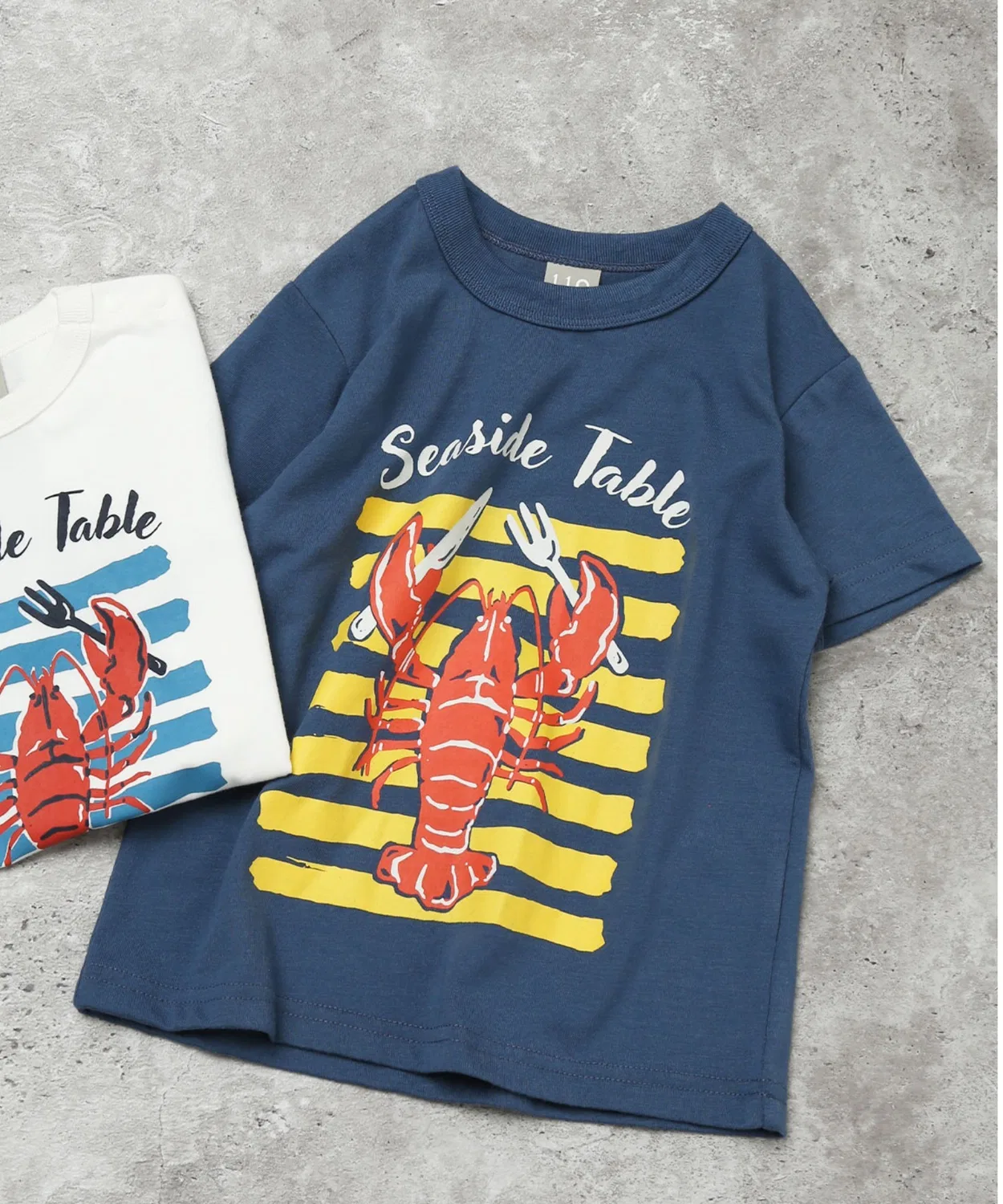 Детская футболка с принтом Lobster DILASH, Navy
