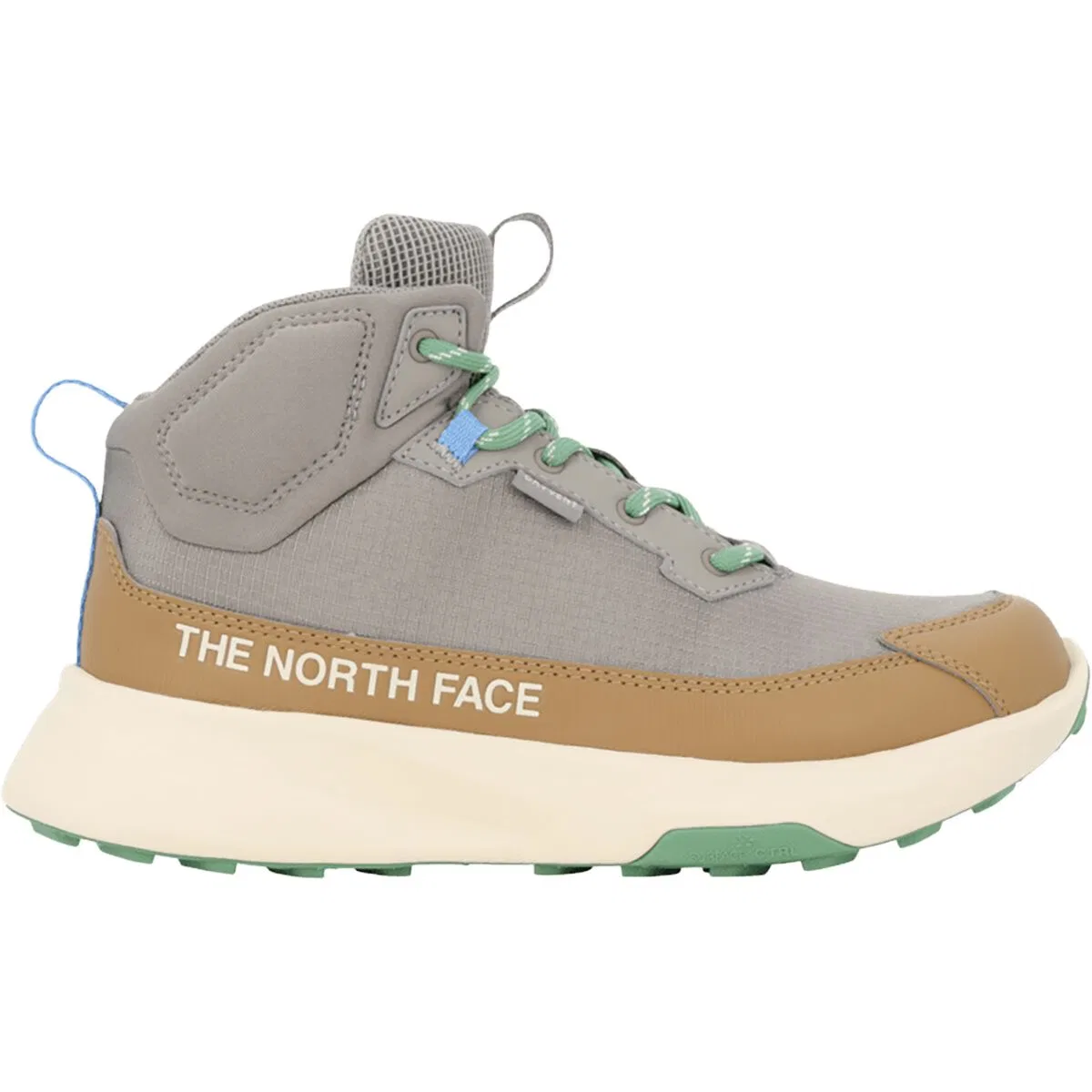 Детские походные ботинки для мальчиков водостойкие Fastpack II Mid WP The North Face, Stone Slab/Dimmed Algae — фото 4