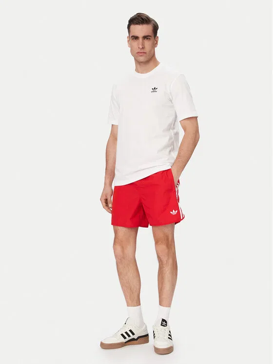 Футболка regular fit Trefoil Essentials Adidas, белый — фото 2