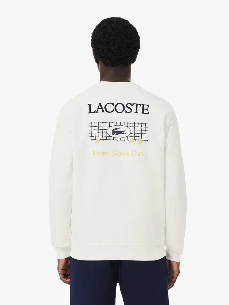 Свитшот с графическим принтом, Roland Garros LACOSTE, White — фото 3