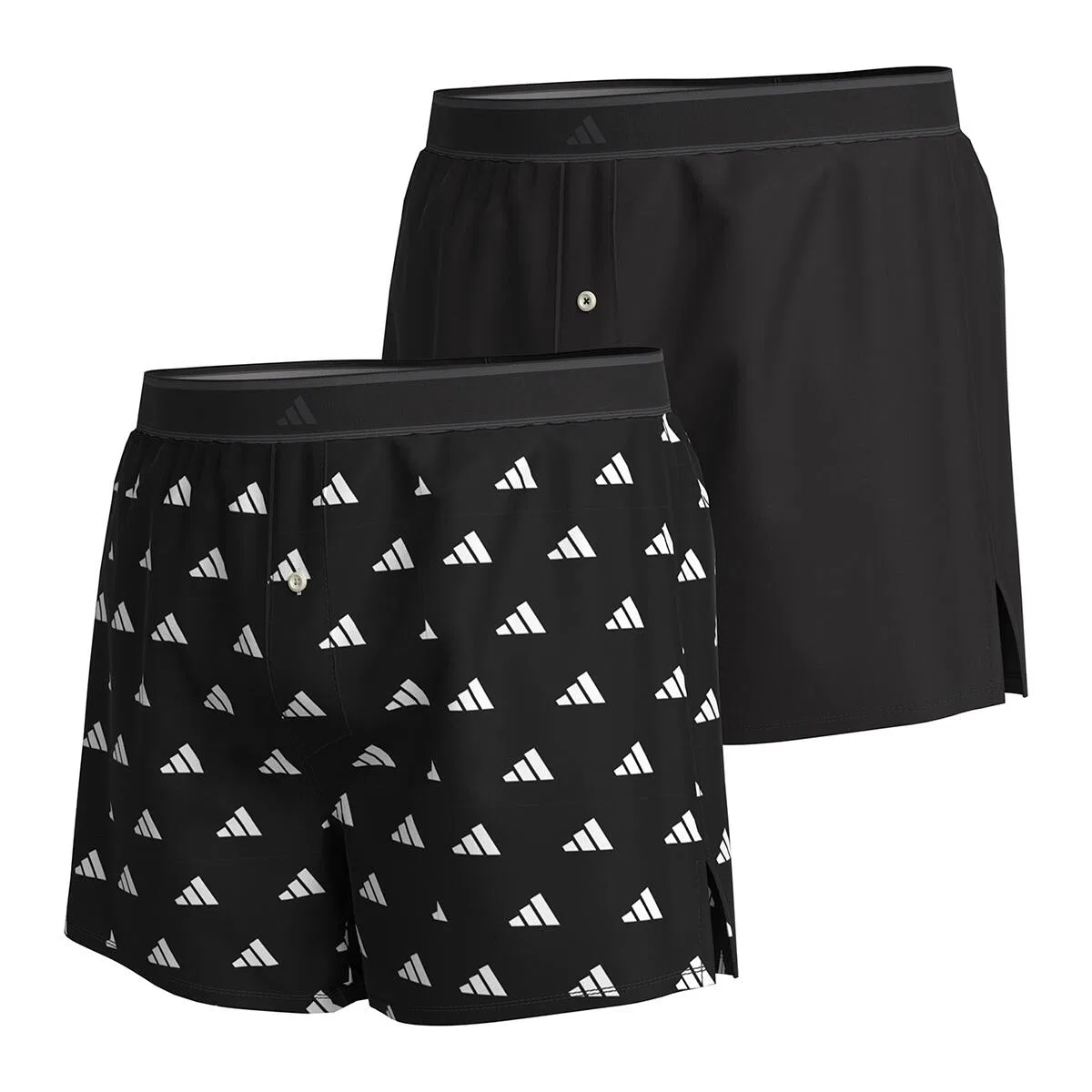 Мужские боксеры с принтом adidas, Черный