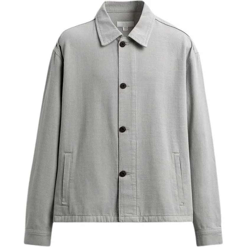 Мужское пальто с лацканами, серое, ZARA