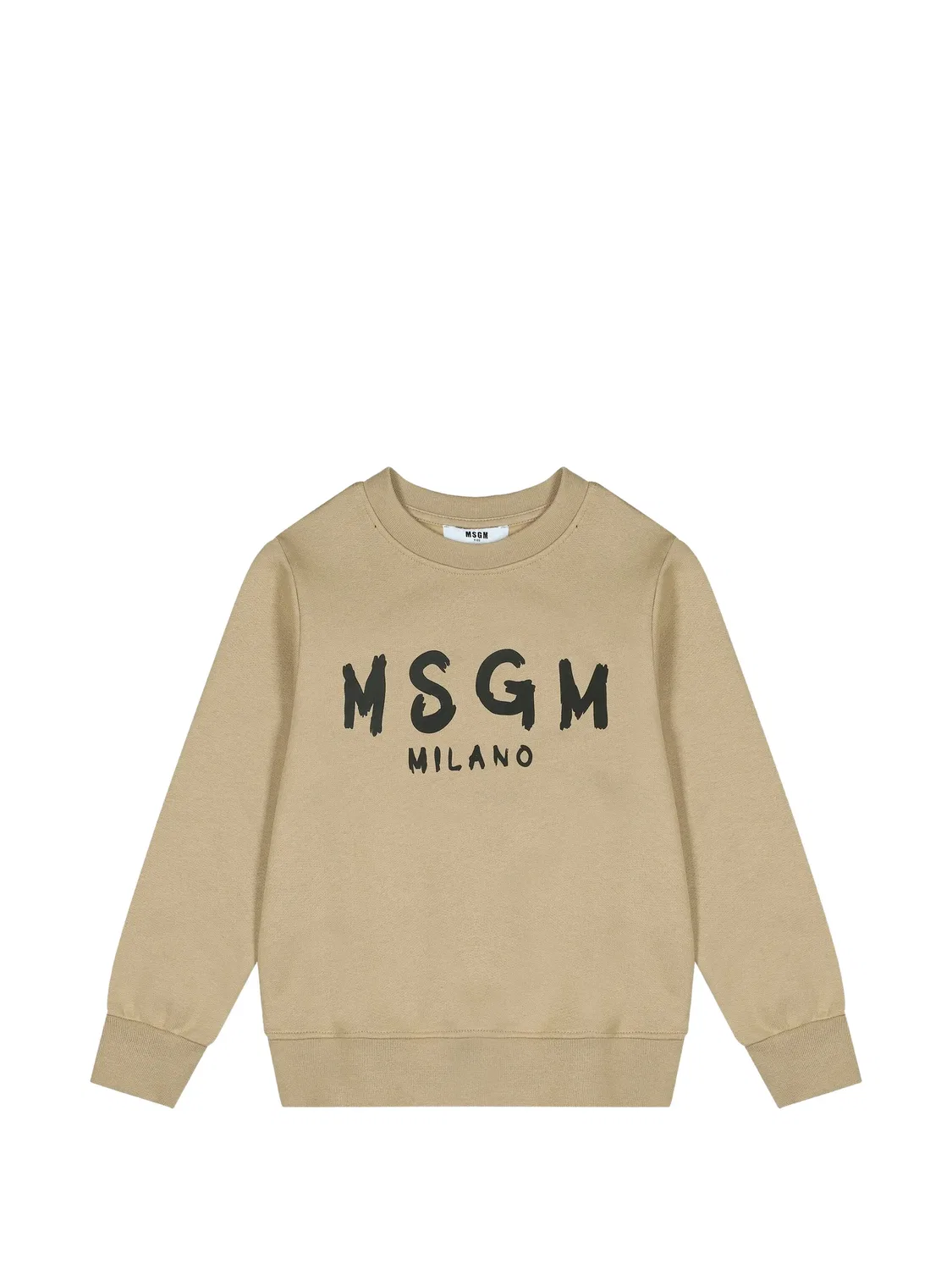 Толстовка с логотипом нейтральных тонов MSGM, нейтральные