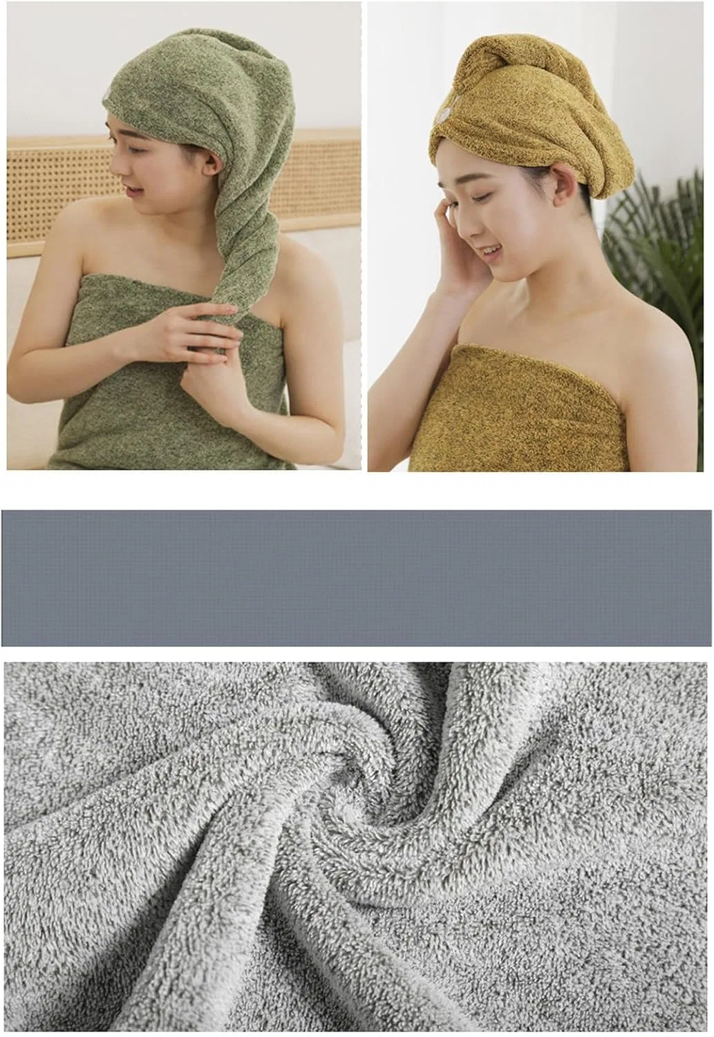 Шапочка для душа из углеродного волокна SueaLe, 65x25 см, 42 Gray — фото 4