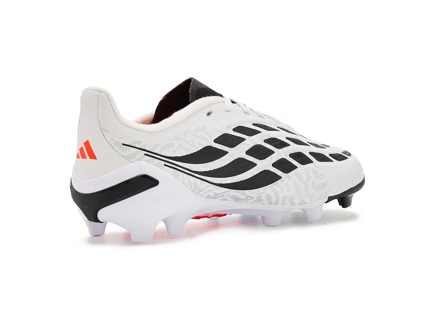 Бутсы Predator League Firm Ground (для маленьких и больших детей) Adidas Kids, White/Solar Turbo/Black — фото 4