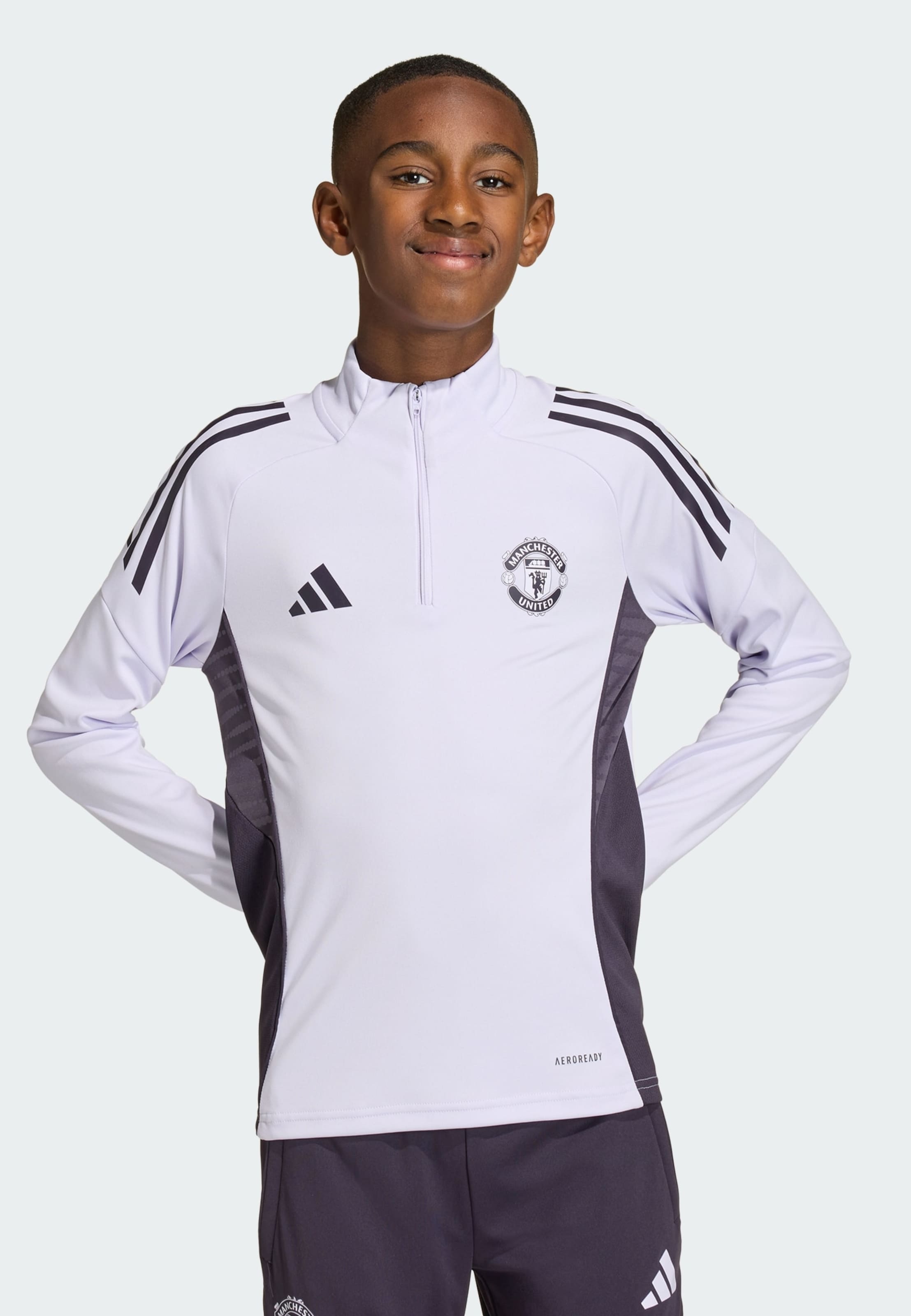 Adidas Performance Футболка для тренировок 'Manchester United Tiro 25 Competition' в пастельно-фиолетовом цвете — фото 2