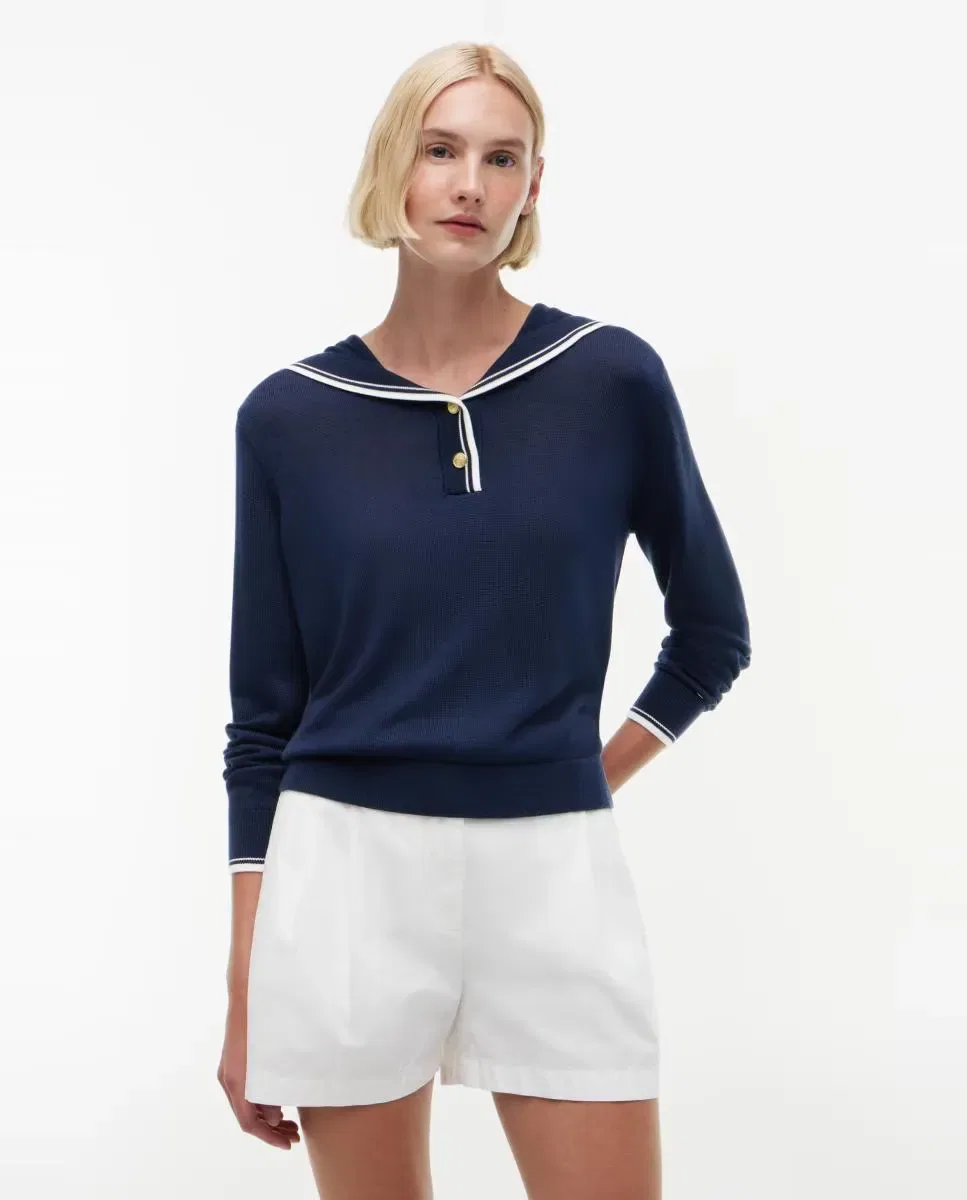 Женский джемпер с длинным рукавом Tommy Hilfiger, Azul Marino