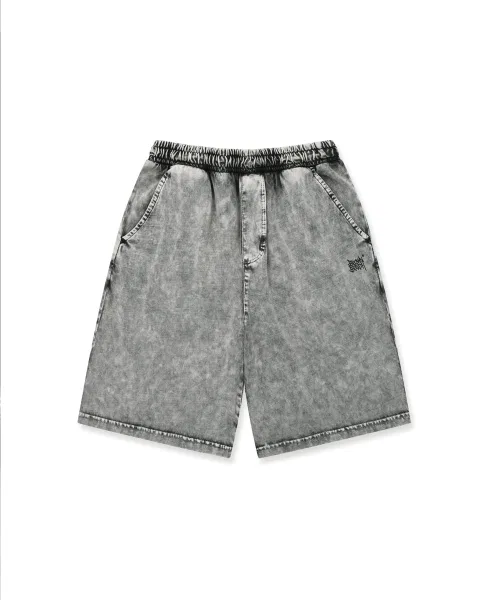Детские шорты с принтом Pigment Tag BROWNBREATH KIDS, Charcoal — фото 2