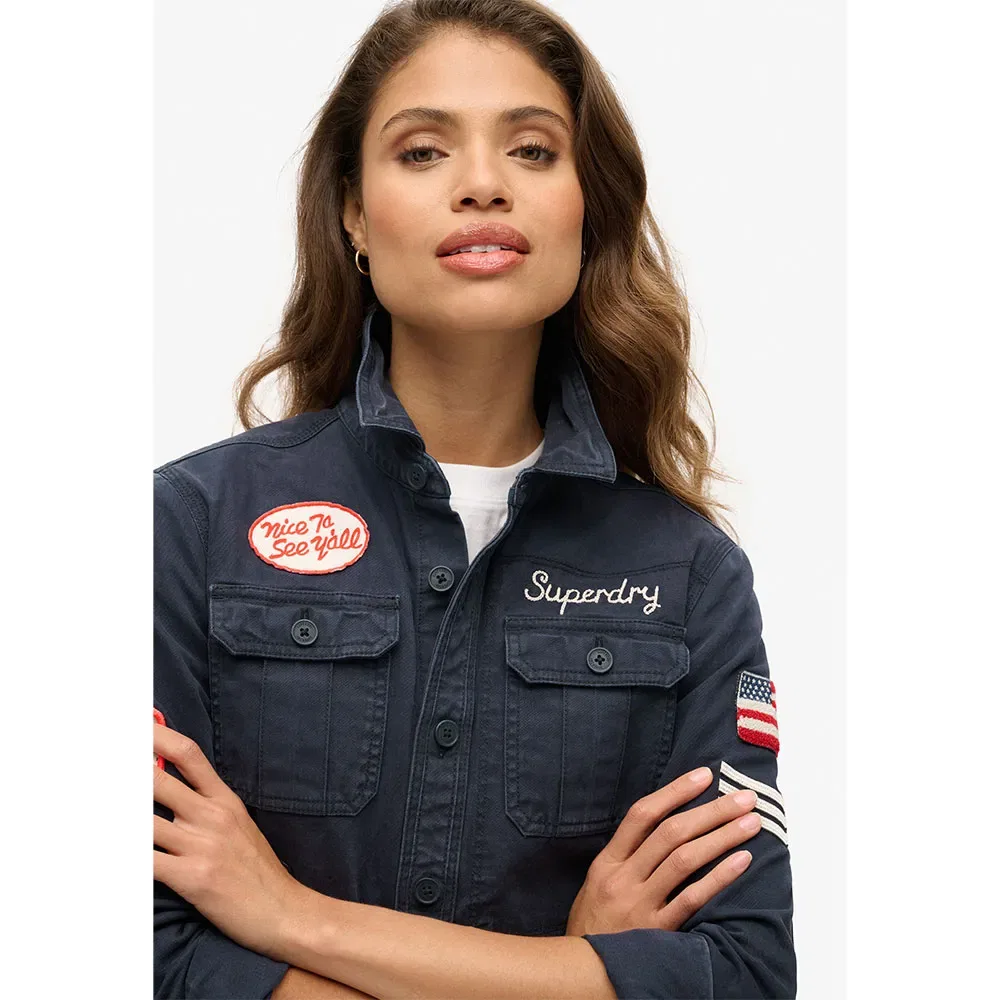 Футболка с длинным рукавом Scou Superdry, синий — фото 3