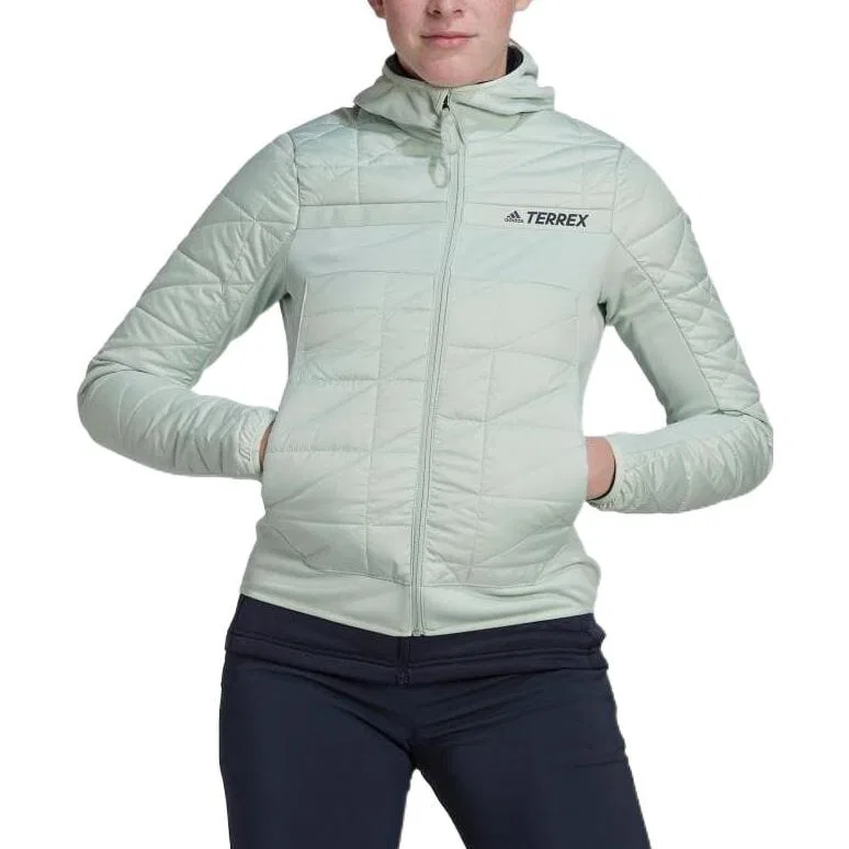 Женская куртка с капюшоном Linen Green Adidas, Linen Green — фото 3