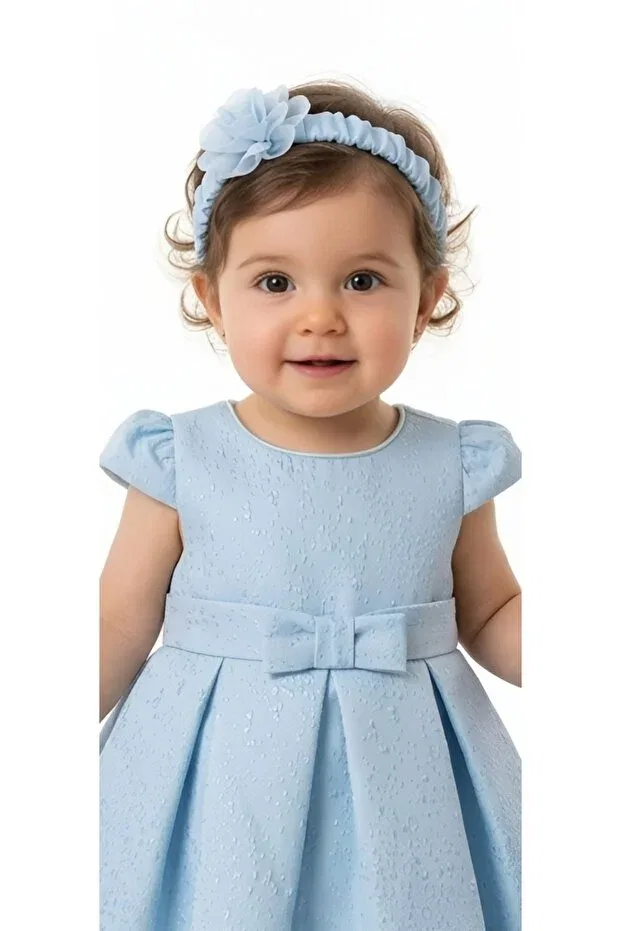Детское платье для девочек с коротким рукавом Moda, Bebe — фото 2