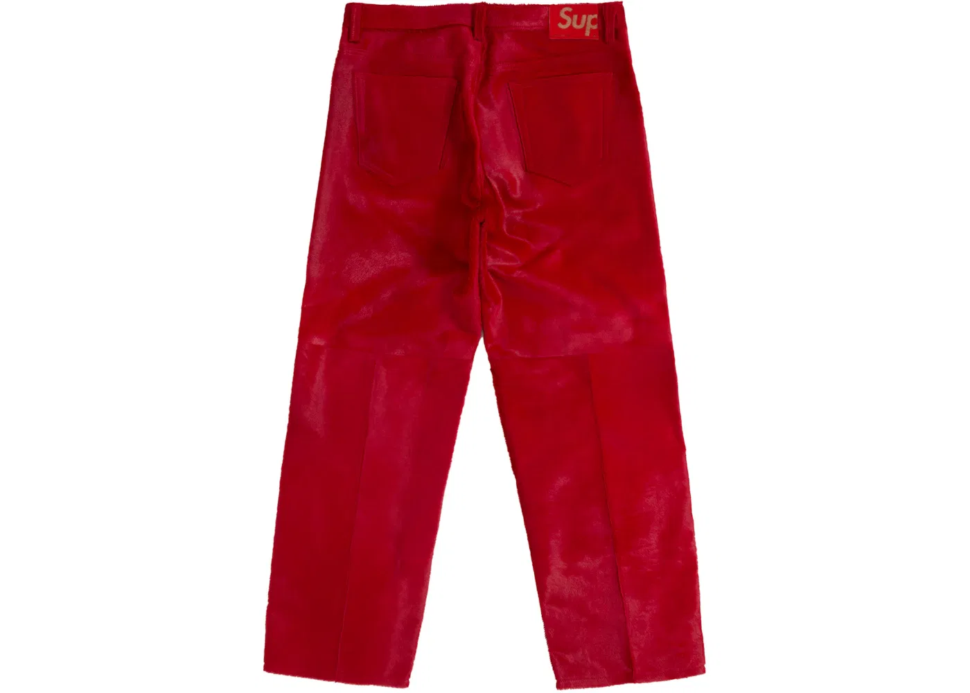 Мужские джинсы свободного кроя Supreme Ponyhair Loose Fit 5-Pocket Jean, Red — фото 2