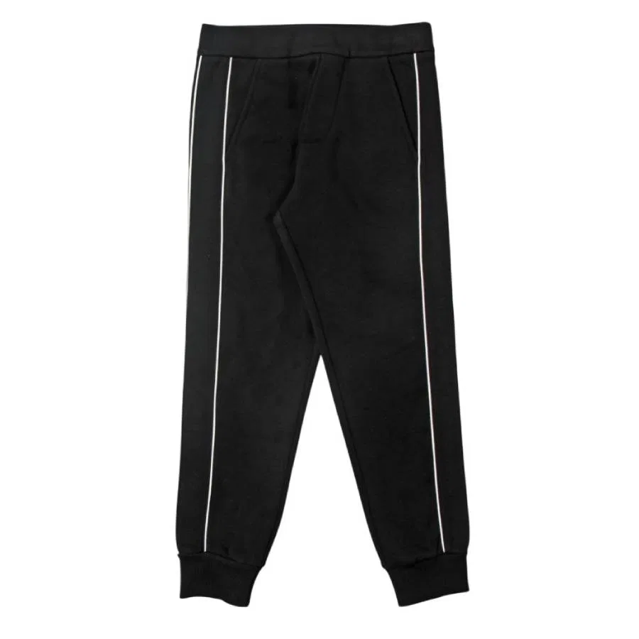 Штаны спортивные с контрастными лампасами Moncler, Black