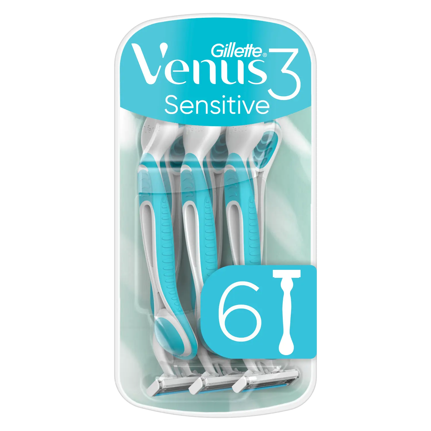 

Gillette Venus 3 Sensitive женские бритвы, 6 шт/1 упаковка