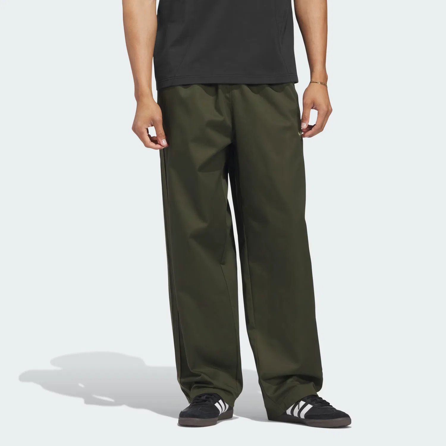 Мужские спортивные брюки свободного кроя Adicolor SST Cotton Twill Adidas Originals, Night Cargo