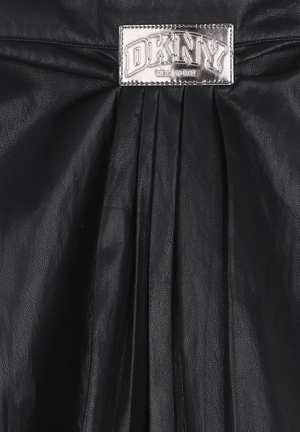 Jupe simili - плиссированная юбка Dkny, Black — фото 3