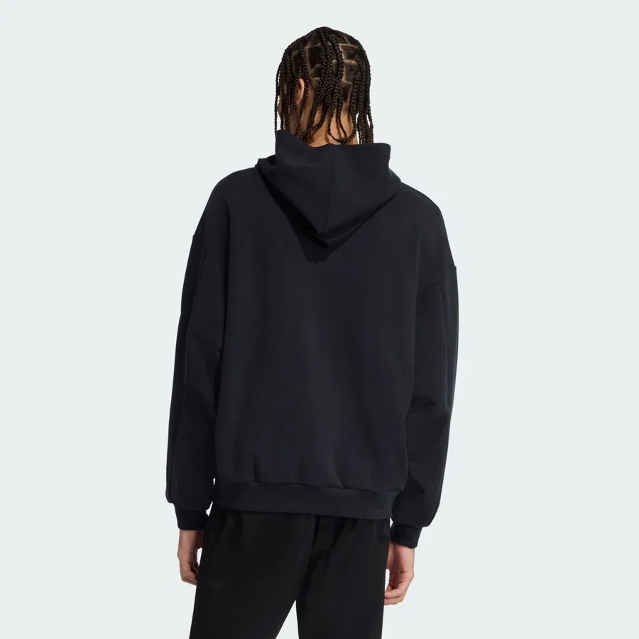 Худи с капюшоном Soft Lux adidas, Светло-серый — фото 2