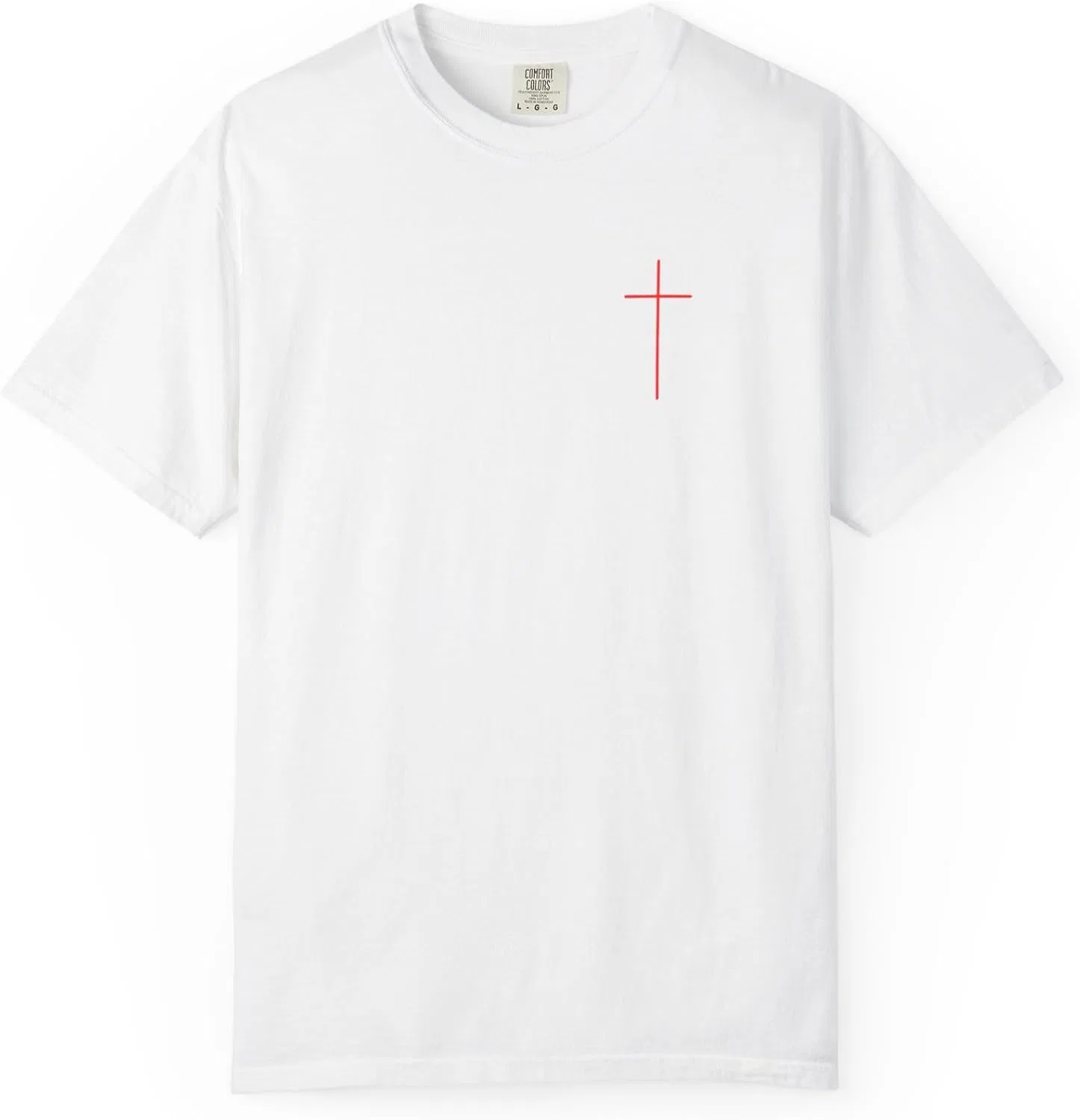 Унисекс футболка с графическим принтом Comfort Colors 1717, White — фото 2