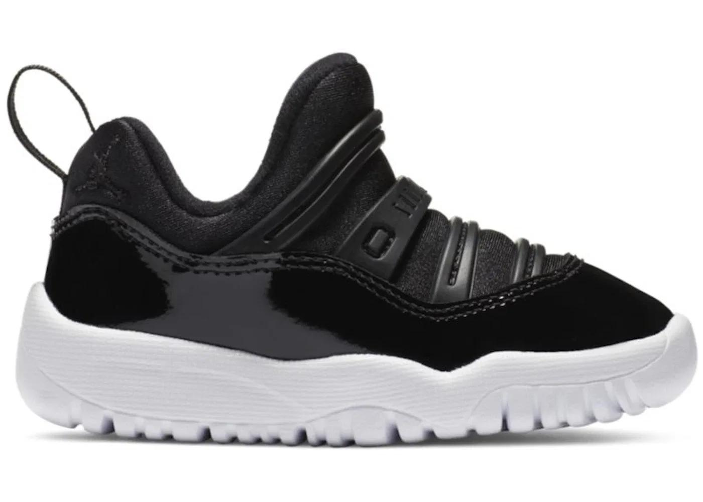 Детские кроссовки с принтом Jordan 11 Retro Little Flex Jordan, Black/Black/White