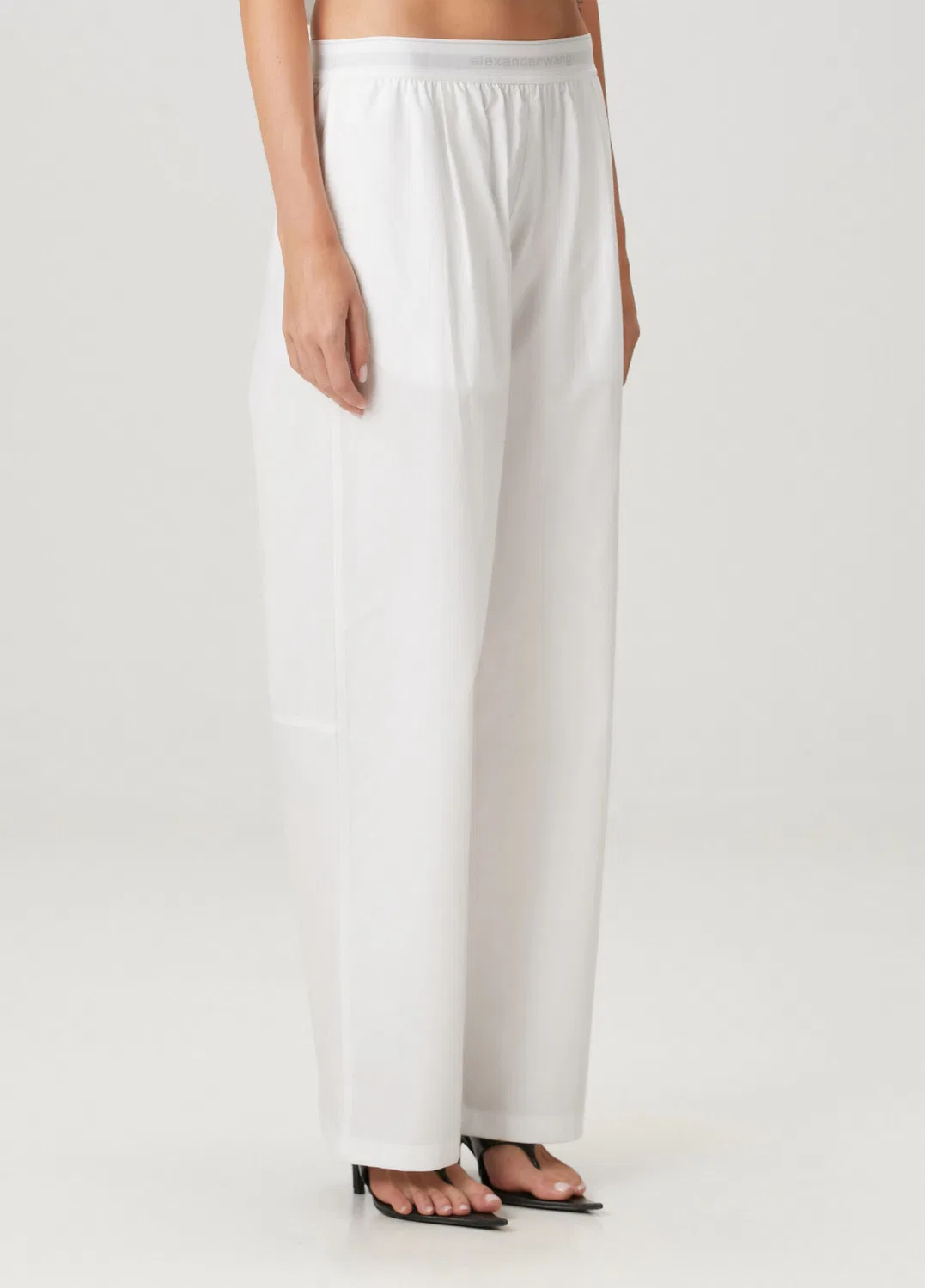 Брюки с логотипом Alexander Wang, white — фото 3