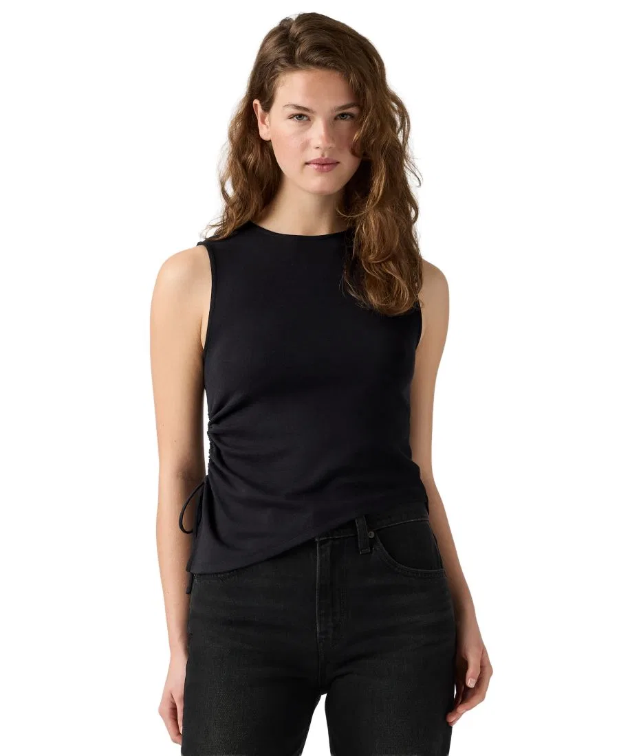 Топ с асимметричным низом и регулируемой завязкой Levi's, Anthracite Night — фото 2