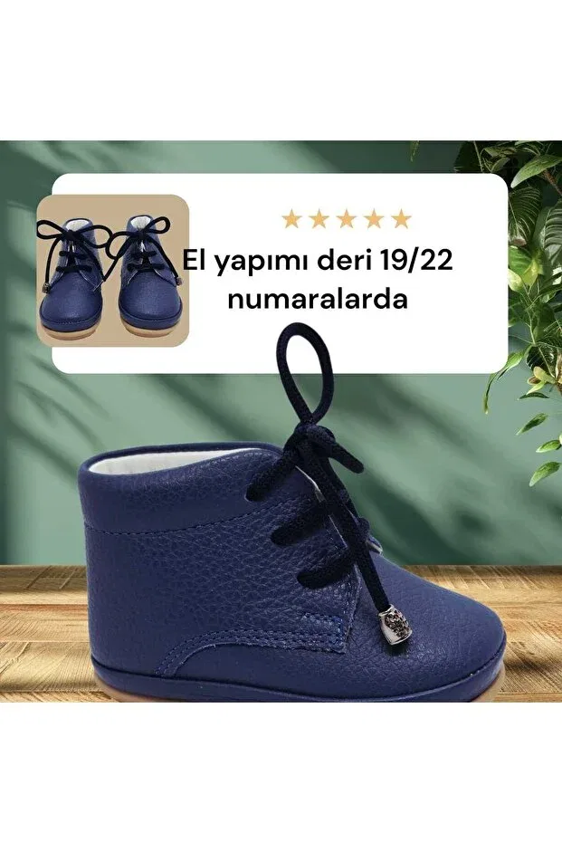 Детские туфли для девочек кожаные Momy, Navy Blue