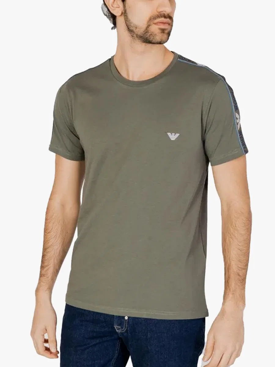 Мужская футболка с логотипом Emporio Armani, Military Green — фото 2