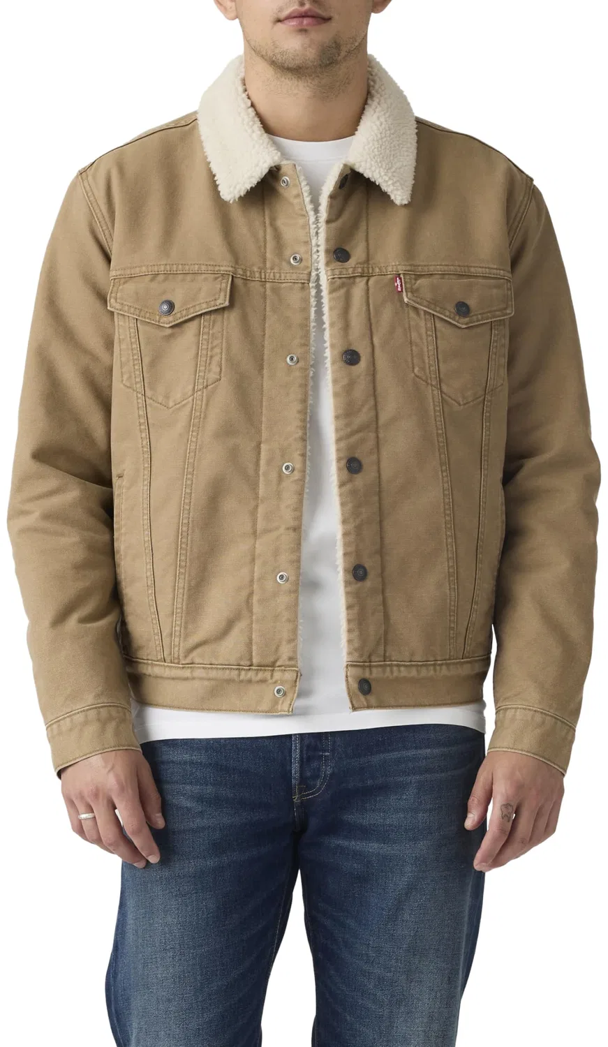 Мужская куртка-джинсовка с флисовой подкладкой Type 3 Levi's, Ermine — фото 3