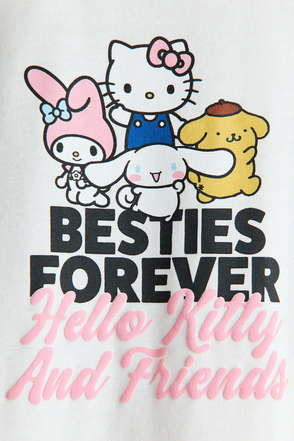 Хлопковая футболка с принтом H&M, Weiß/Hello Kitty — фото 3