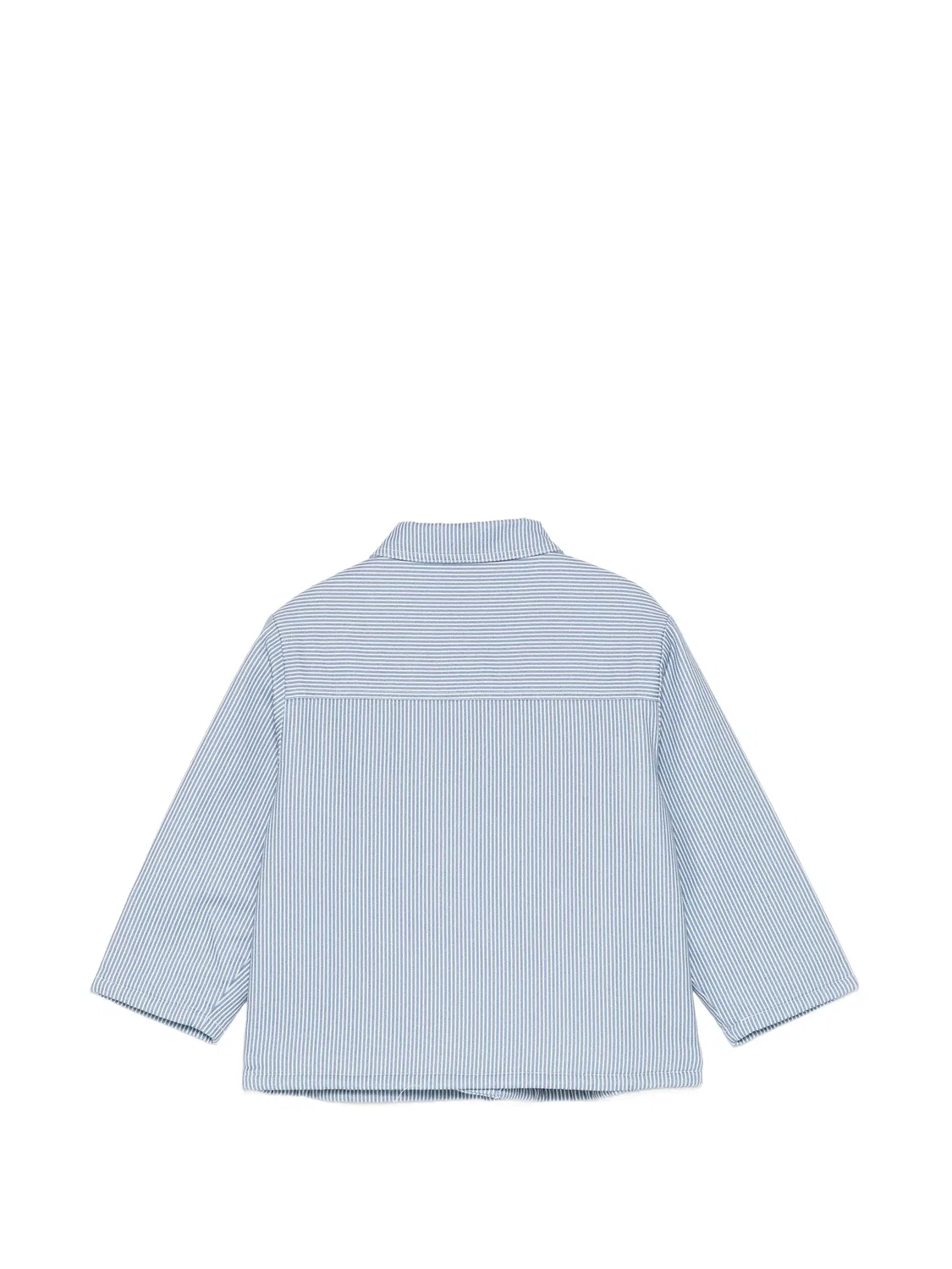 Джинсовая куртка в полоску Stella Mccartney Kids, синий — фото 2
