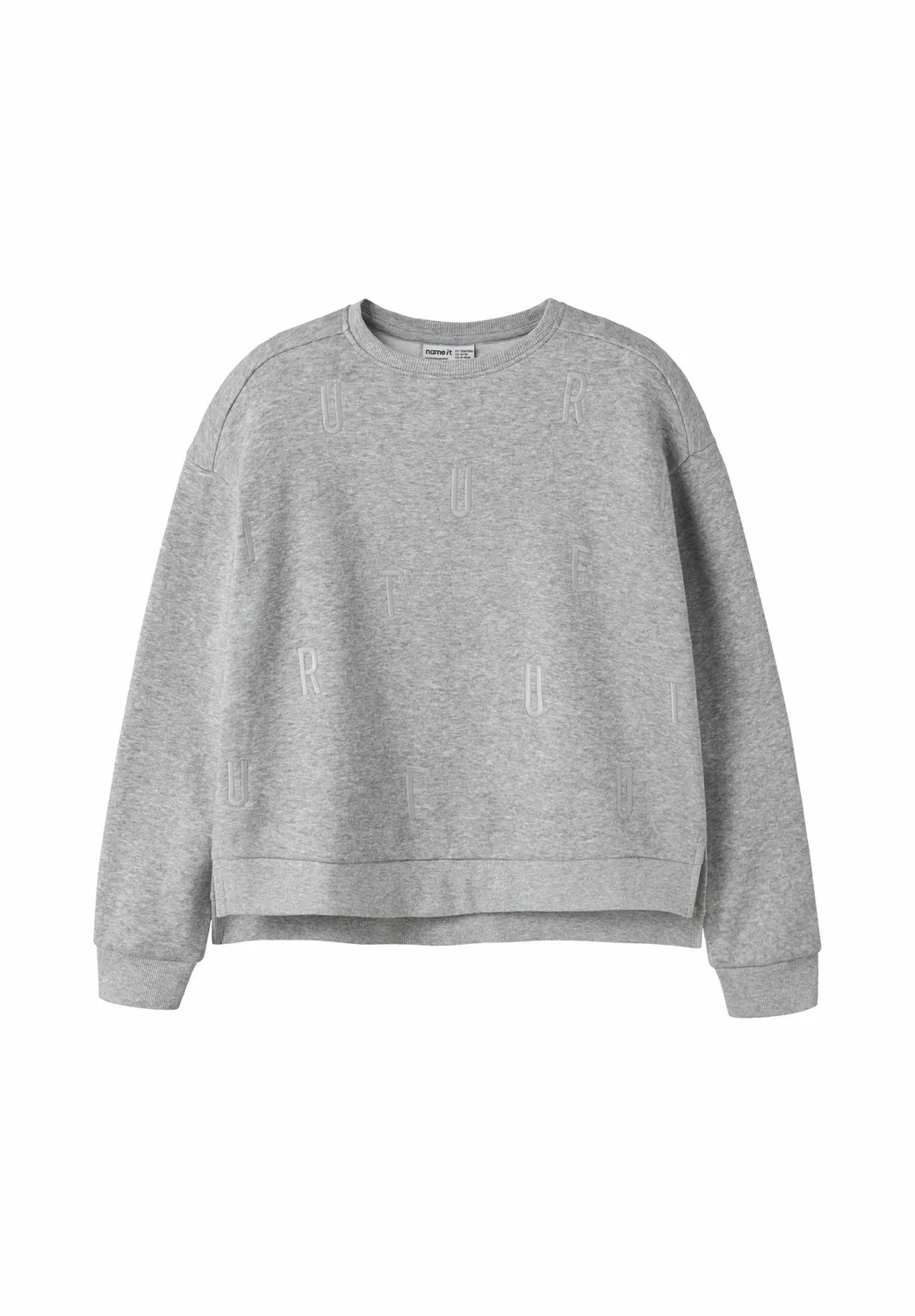Толстовка свободного кроя - толстовка Name It, Light Grey Melange — фото 3