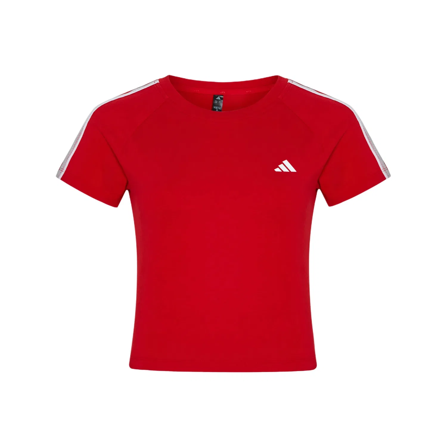 Женская футболка с круглым вырезом Adidas, Light Scarlet