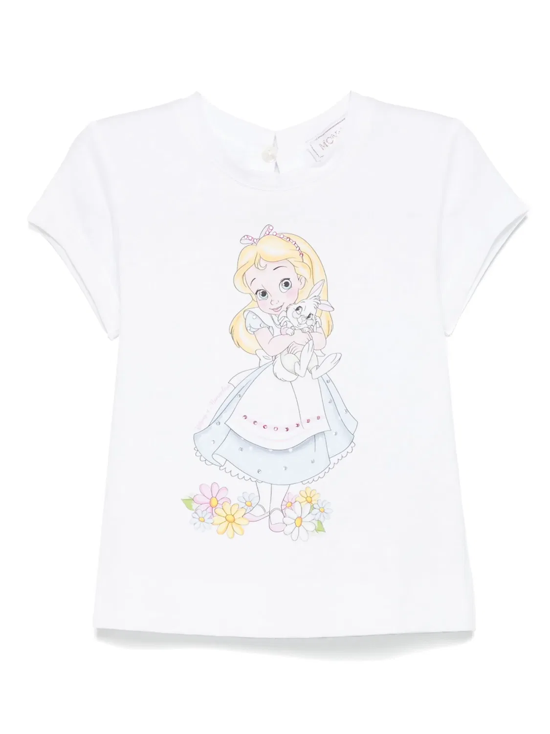 Футболка с графическим принтом Disney Monnalisa, белый