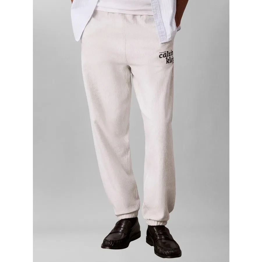Спортивные брюки Calvin Klein Premium Terry Graphi, P74 Beyaz, Белый — фото 2